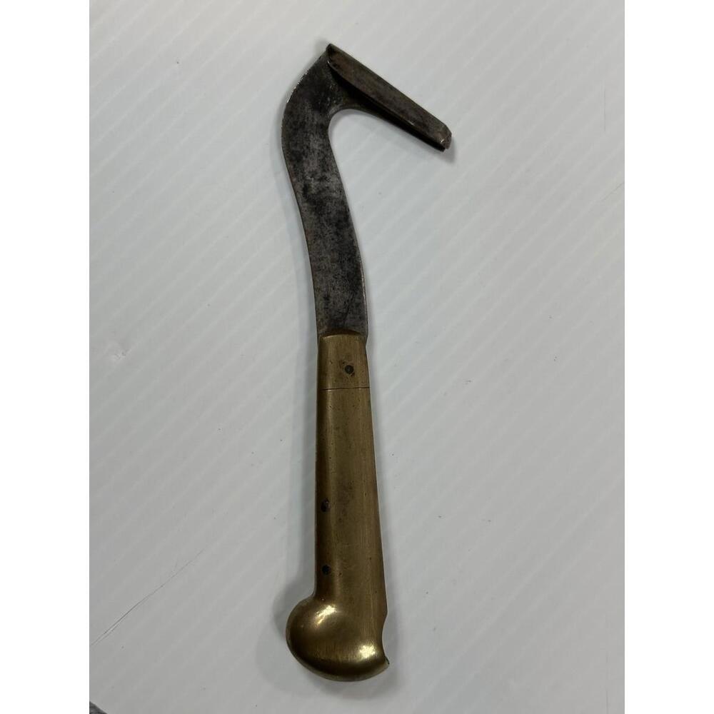 Antique Brass VOM CLEFF & Co. Germany Timber Scribe Grafting Pruning Corn Knife‎